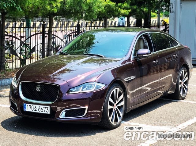 JAGUAR XJ 2019 — 150 000 км, бордовый, Корея — под ключ — фото 2