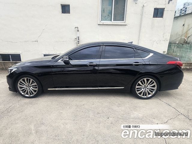HYUNDAI GENESIS DH 2014 — 142 943 км, чёрный, Корея — под ключ — фото 3