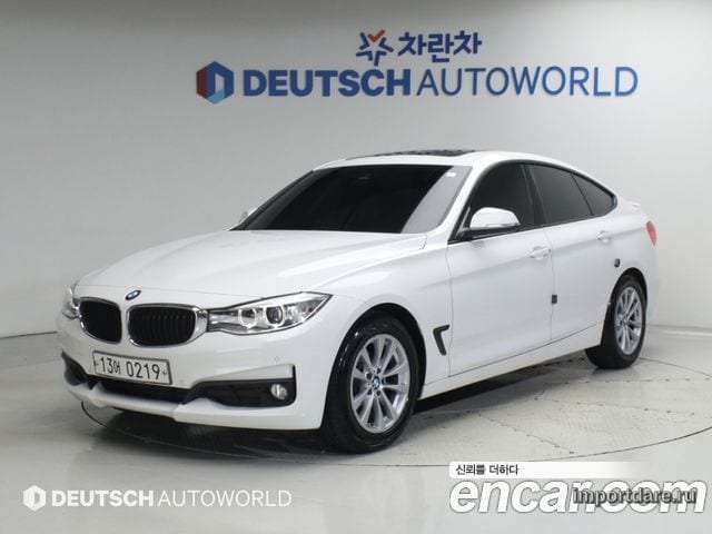 BMW 3 SERIES GT 2016 — 76 794 км, белый-перламутр, Корея — под ключ — фото 1