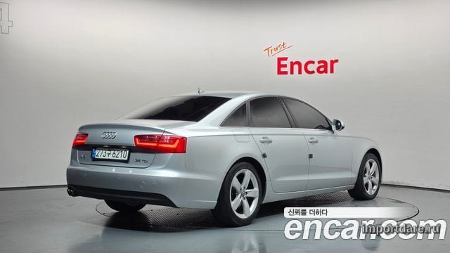 AUDI A6 2015 — 222 591 км, серебристый, Корея — под ключ — фото 2