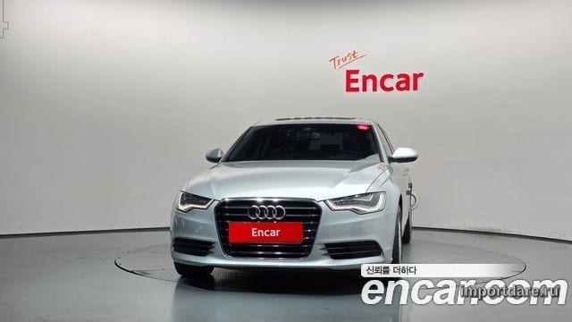 AUDI A6 2015 — 222 591 км, серебристый, Корея — под ключ — фото 3