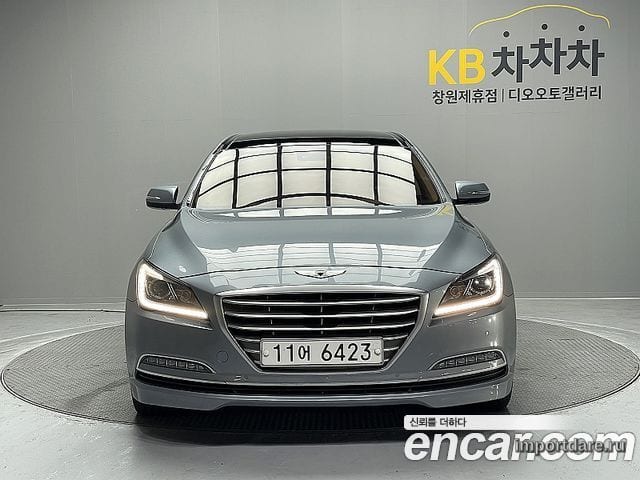 HYUNDAI GENESIS DH 2015 — 71 130 км, серебристо-серый, Корея — под ключ — фото 3