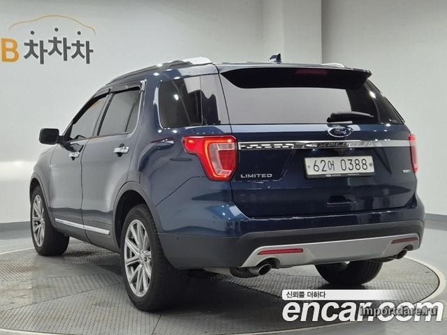 FORD EXPLORER 2016 — 139 886 км, синий, Корея — под ключ — фото 2