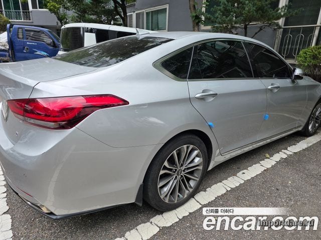 HYUNDAI GENESIS DH 2015 — 135 000 км, серебристый, Корея — под ключ — фото 2