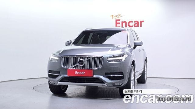 VOLVO XC90 2017 — 170 811 км, серебристо-серый, Корея — под ключ — фото 3
