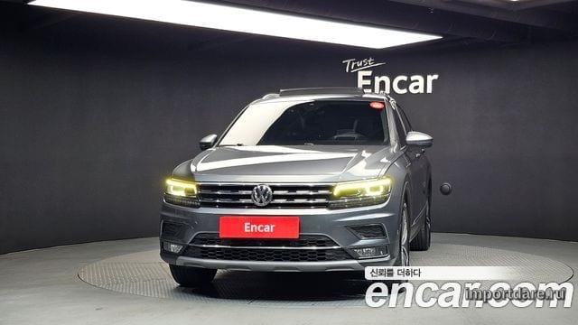 VOLKSWAGEN TIGUAN ALLSPACE 2018 — 178 907 км, серый, Корея — под ключ — фото 3