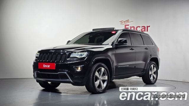 JEEP GRAND CHEROKEE 2015 — 128 749 км, чёрный, Корея — под ключ — фото 1