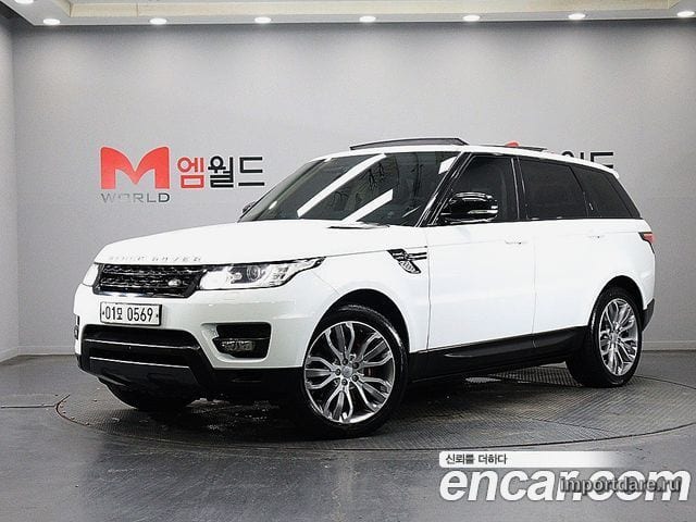LAND ROVER RANGE ROVER SPORT 2016 — 222 280 км, белый, Корея — под ключ — фото 1