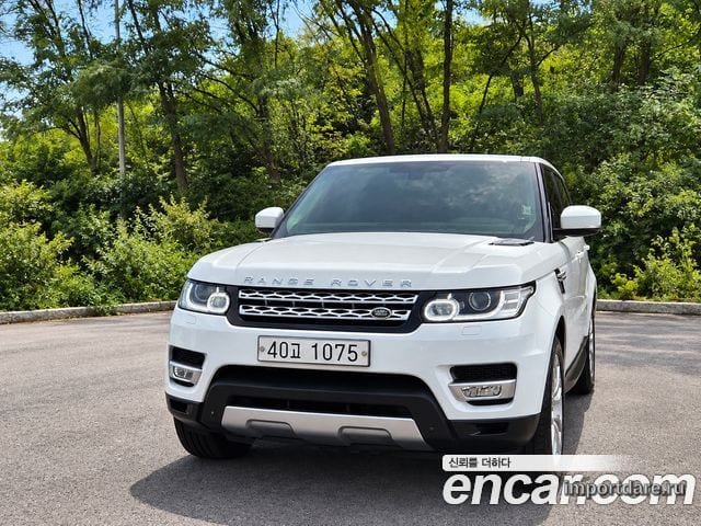LAND ROVER RANGE ROVER SPORT 2015 — 120 000 км, белый, Корея — под ключ — фото 3
