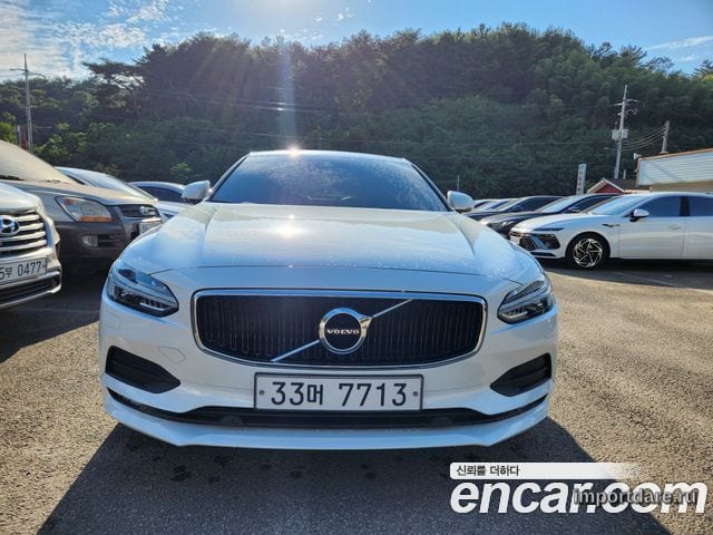 VOLVO S90 2018 — 177 000 км, белый, Корея — под ключ — фото 1