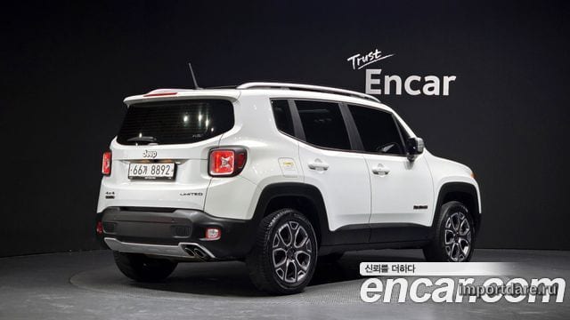 JEEP RENEGADE 2017 — 129 493 км, белый, Корея — под ключ — фото 1