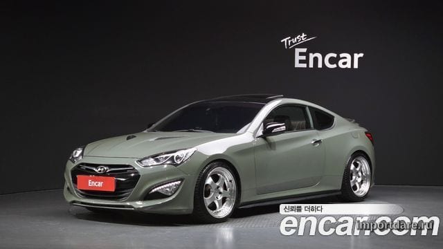 HYUNDAI GENESIS COUPE 2009 — 144 646 км, салатовый, Корея — под ключ — фото 1