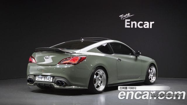 HYUNDAI GENESIS COUPE 2009 — 144 646 км, салатовый, Корея — под ключ — фото 2