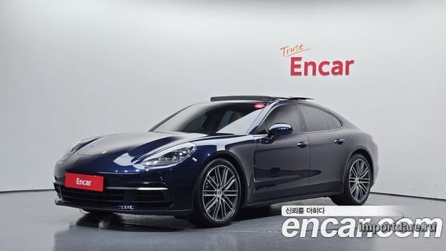 PORSCHE PANAMERA 2018 — 224 172 км, синий, Корея — под ключ — фото 1