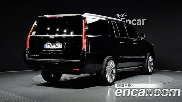 CADILLAC ESCALADE 2016 — 120 189 км, чёрный, Корея — под ключ — фото 2