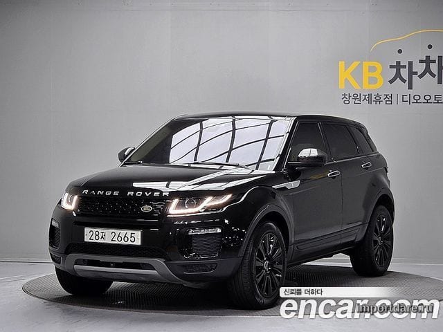 LAND ROVER RANGE ROVER EVOQUE 2018 — 114 354 км, чёрный, Корея — под ключ — фото 1