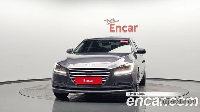 HYUNDAI GENESIS DH 2016 — 29 643 км, серебристо-серый, Корея — под ключ — фото 3
