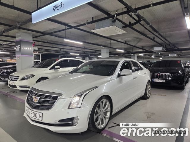 CADILLAC ATS 2017 — 139 639 км, белый, Корея — под ключ — фото 1