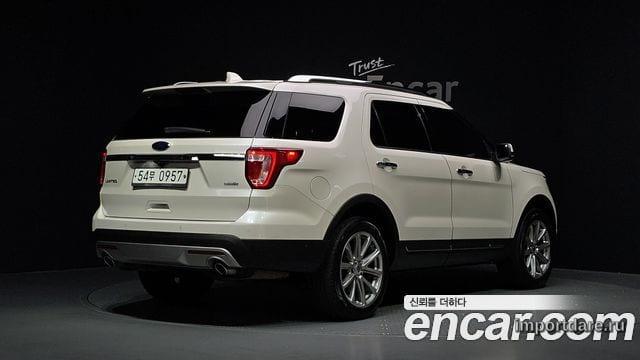 FORD EXPLORER 2016 — 131 590 км, белый, Корея — под ключ — фото 2