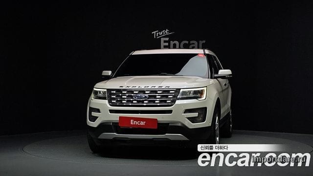 FORD EXPLORER 2016 — 131 590 км, белый, Корея — под ключ — фото 3