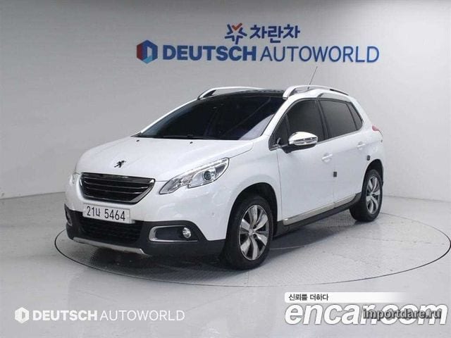 PEUGEOT 2008 2015 — 166 410 км, белый, Корея — под ключ — фото 1