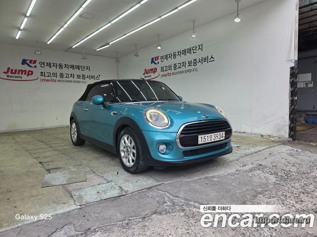 MINI COOPER CONVERTIBLE 2018 — 174 366 км, синий, Корея — под ключ — фото 1