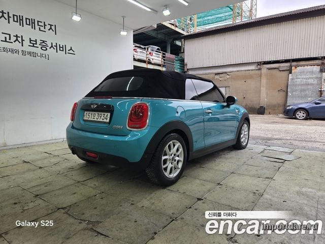 MINI COOPER CONVERTIBLE 2018 — 174 366 км, синий, Корея — под ключ — фото 2