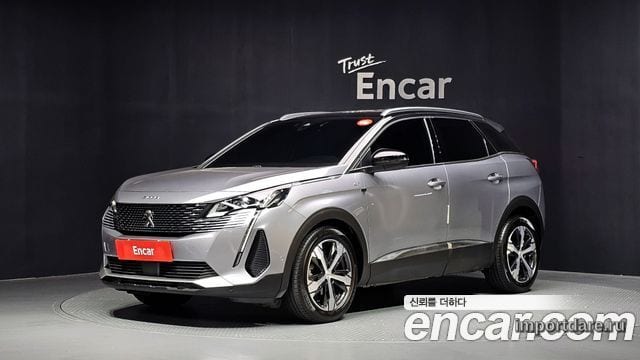 PEUGEOT 3008 2022 — 46 611 км, серебристо-серый, Корея — под ключ — фото 1