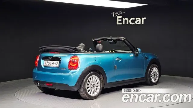 MINI COOPER CONVERTIBLE 2016 — 175 939 км, синий, Корея — под ключ — фото 2