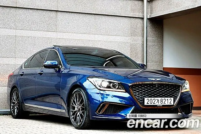 HYUNDAI GENESIS DH 2015 — 137 400 км, синий, Корея — под ключ — фото 12