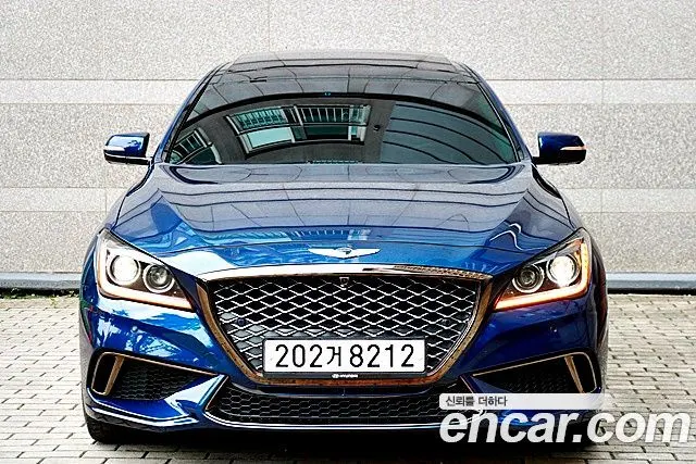 HYUNDAI GENESIS DH 2015 — 137 400 км, синий, Корея — под ключ — фото 3
