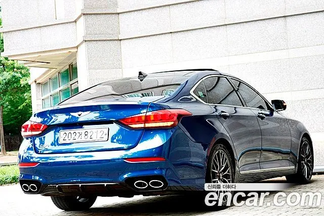 HYUNDAI GENESIS DH 2015 — 137 400 км, синий, Корея — под ключ — фото 7