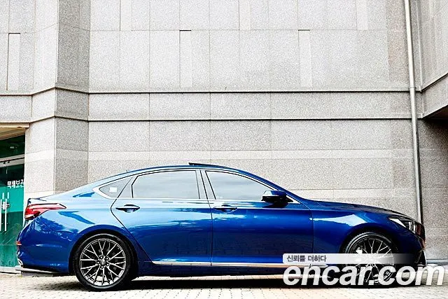 HYUNDAI GENESIS DH 2015 — 137 400 км, синий, Корея — под ключ — фото 8