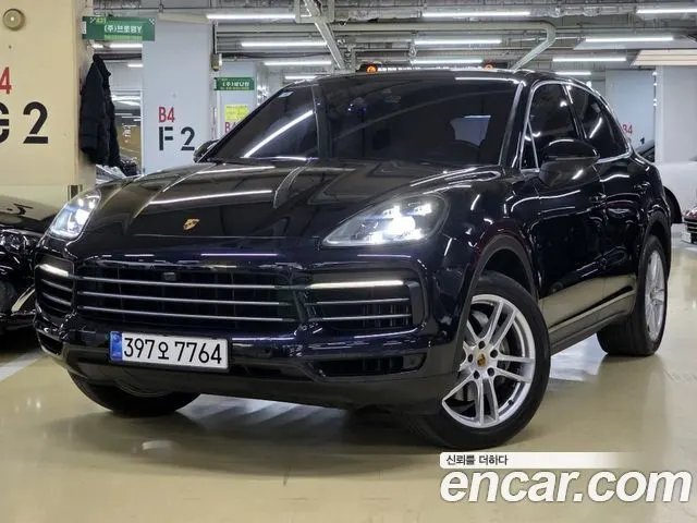 PORSCHE CAYENNE 2019 — 110 475 км, синий, Корея — под ключ — фото 1