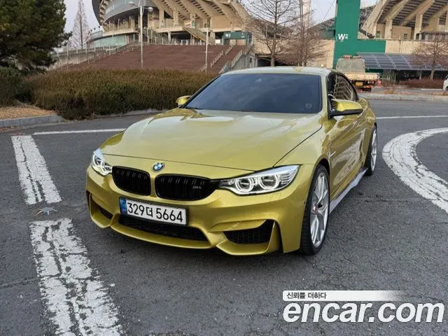 BMW M4 2015 — 101 138 км, жёлтый, Корея — под ключ — фото 2