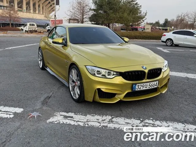 BMW M4 2015 — 101 138 км, жёлтый, Корея — под ключ — фото 3