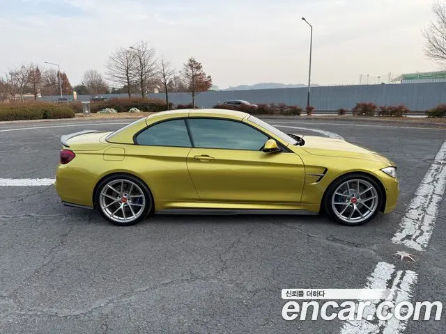BMW M4 2015 — 101 138 км, жёлтый, Корея — под ключ — фото 4