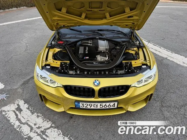 BMW M4 2015 — 101 138 км, жёлтый, Корея — под ключ — фото 9