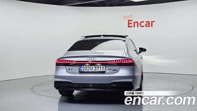 AUDI A7 2022 — 45 367 км, серебристо-серый, Корея — под ключ — фото 4
