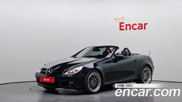 MERCEDES-BENZ SLK-CLASS 2007 — 128 982 км, тёмно-зелёный, Корея — под ключ — фото 1