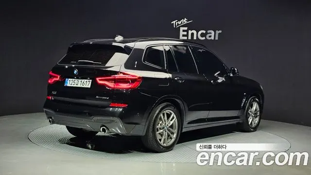 BMW X3 2021 — 88 710 км, чёрный, Корея — под ключ — фото 2