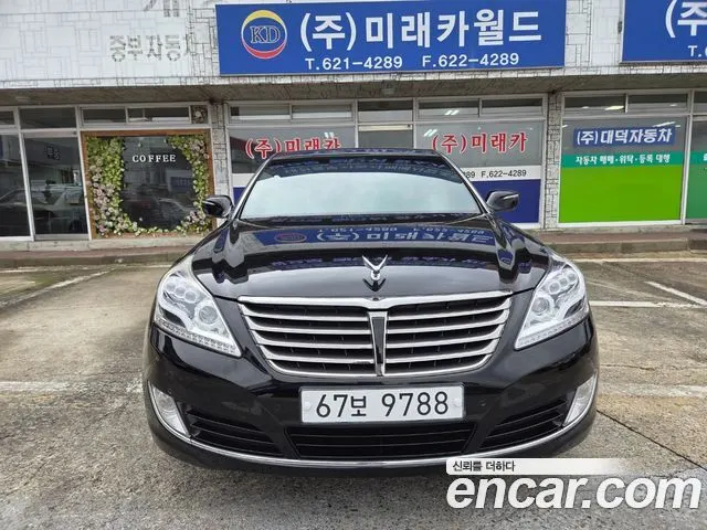 HYUNDAI EQUUS 2014 — 211 486 км, чёрный, Корея — под ключ — фото 1