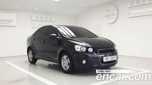 CHEVROLET AVEO SEDAN 2013 — 83 900 км, чёрный, Корея — под ключ — фото 1