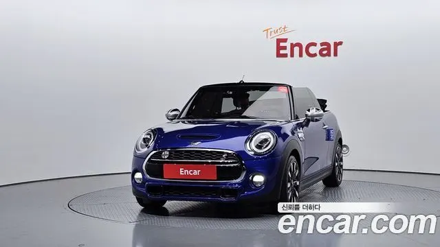 MINI COOPER CONVERTIBLE 2019 — 106 142 км, синий, Корея — под ключ — фото 3