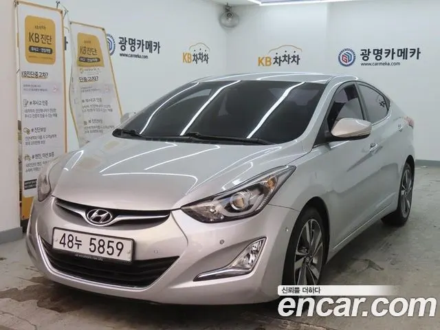 HYUNDAI AVANTE 2014 — 101 653 км, серебристо-серый, Корея — под ключ — фото 11