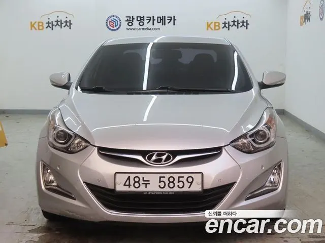 HYUNDAI AVANTE 2014 — 101 653 км, серебристо-серый, Корея — под ключ — фото 3