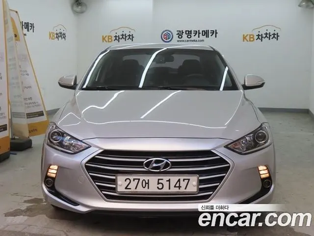 HYUNDAI AVANTE 2016 — 102 146 км, серебристо-серый, Корея — под ключ — фото 3