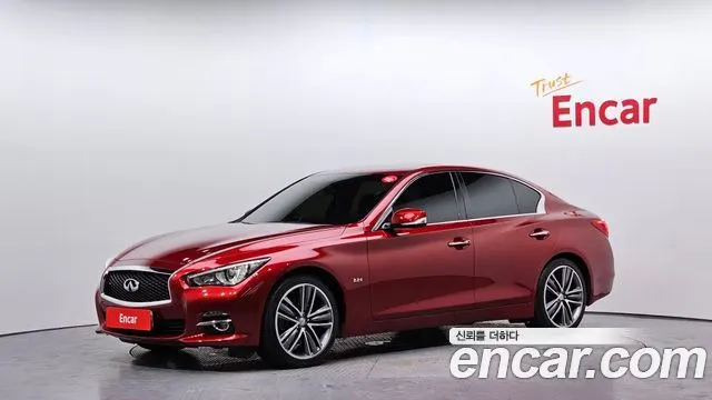 INFINITI Q50 2015 — 85 575 км, красный, Корея — под ключ — фото 1