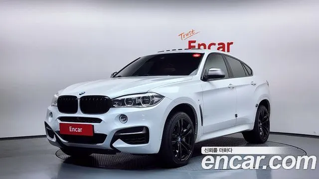 BMW X6 2018 — 125 456 км, белый, Корея — под ключ — фото 1