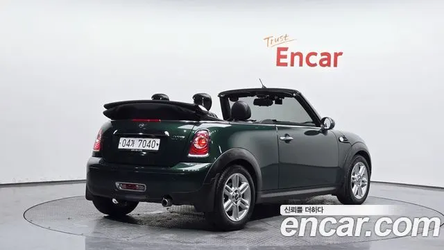 MINI COOPER CONVERTIBLE 2015 — 169 920 км, зелёный, Корея — под ключ — фото 2